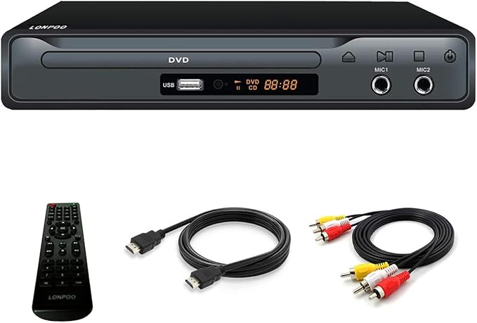 OSENDA PLAYER HD DVD-Player regionsfrei mit HDMI, SCART, USB & MIC-Eingang, PAL/NTSC