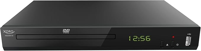 XORO HSD 8470 DVD-Player mit HDMI, USB 2.0 Mediaplayer, Upscaling 1080p, digitaler Audioausgang & Fernbedienung