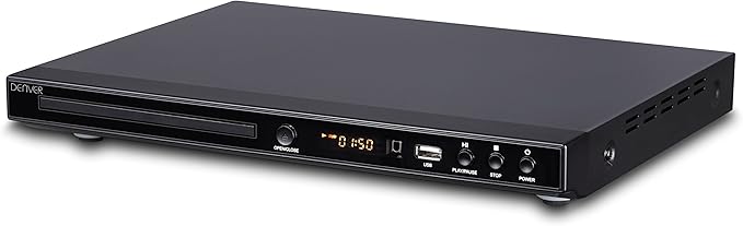 Nein Auslaufartikel (Produktion durch Denver DVH-1245 DVD-Player Schwarz – Hochwertig & robust für langlebige Nutzung – 110111000240