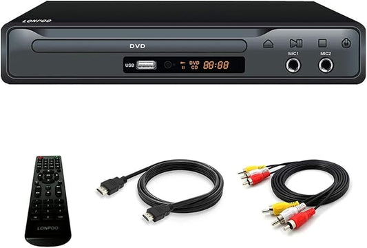 OSENDA PLAYER HD DVD-Player regionsfrei mit HDMI, SCART, USB & MIC-Eingang, PAL/NTSC