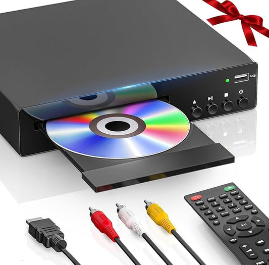 GAONAWAY DVD-Player für TV mit HDMI, USB, RCA, 1080P HD, alle Regionen, Fernbedienung