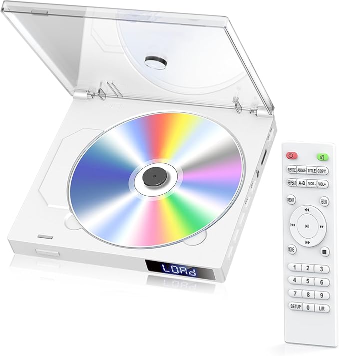 GAONAWAY Mini DVD Player EDVD- HDMI 1080p, regionsfrei, USB, Aux, PAL/NTSC, mit Fernbedienung & HDMI/RCA-Kabel