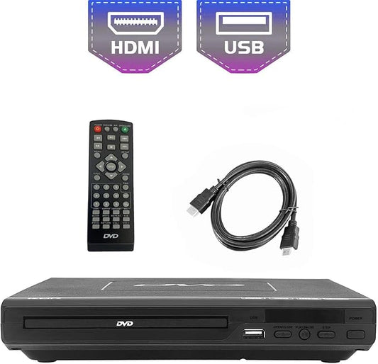 SOYAR 6605 DVD-Player All Region für TV mit HDMI & AV, USB-Anschluss, HD-Auflösung, Fernbedienung