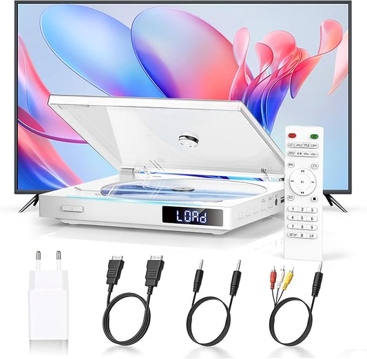 Maite XTP-WEP Mini DVD Player HDMI All Region Free, USB Anschluss, 1080p HD, mit Fernbedienung & Kabeln