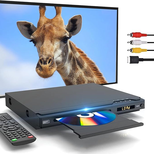 GAONAWAY DVD-Player HDMI 1080P HD, regionfrei mit USB, Karaoke, HDMI/AV-Kabel – kompakt & platzsparend