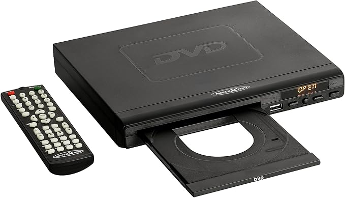 UltraMedia GmbH & Co. Handels KG UltraMedia DVD367 DVD-Player Full HD mit HDMI, CD-Kopierfunktion auf USB, Display & Fernbedienung für Heimkino